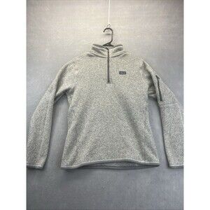 Patagonia Light Heather Gray Quarter-Zip Fleece Pullover